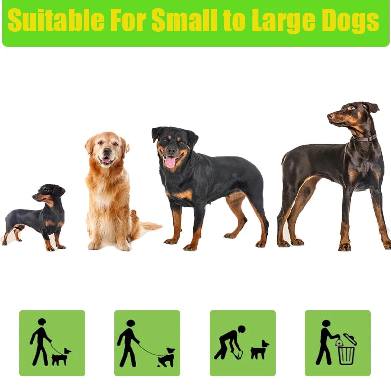 EPI Biodegradable Lavender Scented Dog Waste Bags with Holder - Extra Thick and Leakproof Dispenser Included