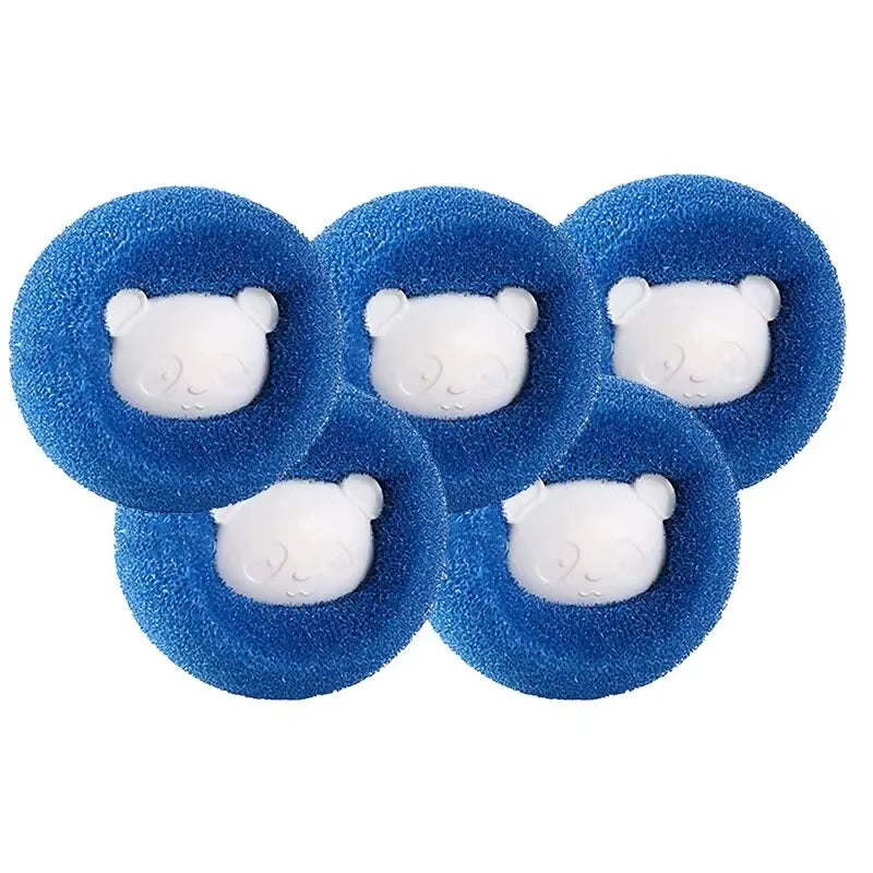 Pet Hair Remover Reusable Laundry Washing Machine Filter - 1 to 5 Pcs Wool Sticker for Cat Hair and Pet Fur Lint Catching