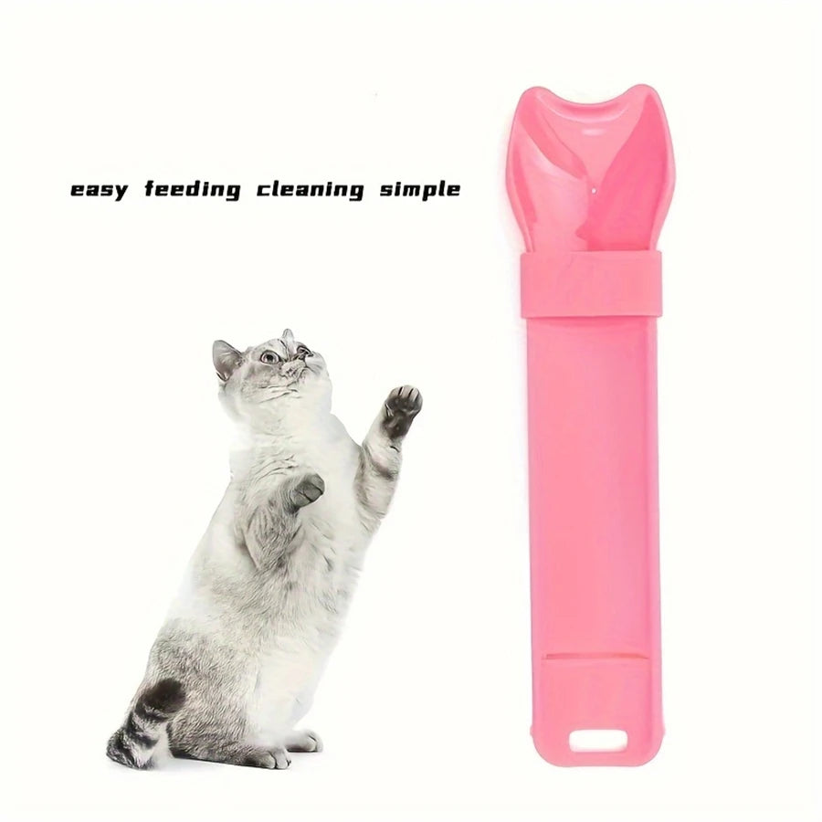 Cat Feeder Squeeze Spoon for Lickable Wet Treats - Pet Supplies Feeding Tool