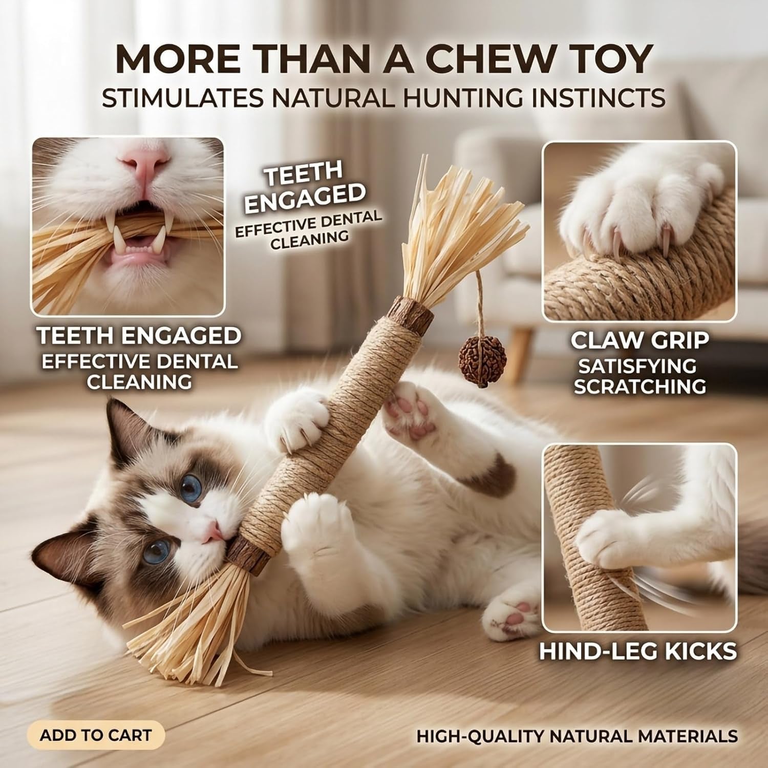 Ultimate Cat Chew Stick Kit: 3-Pack Silvervine Dental Treats for Healthy Teeth and Happy Playtime