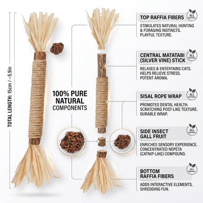 Ultimate Cat Chew Stick Kit: 3-Pack Silvervine Dental Treats for Healthy Teeth and Happy Playtime