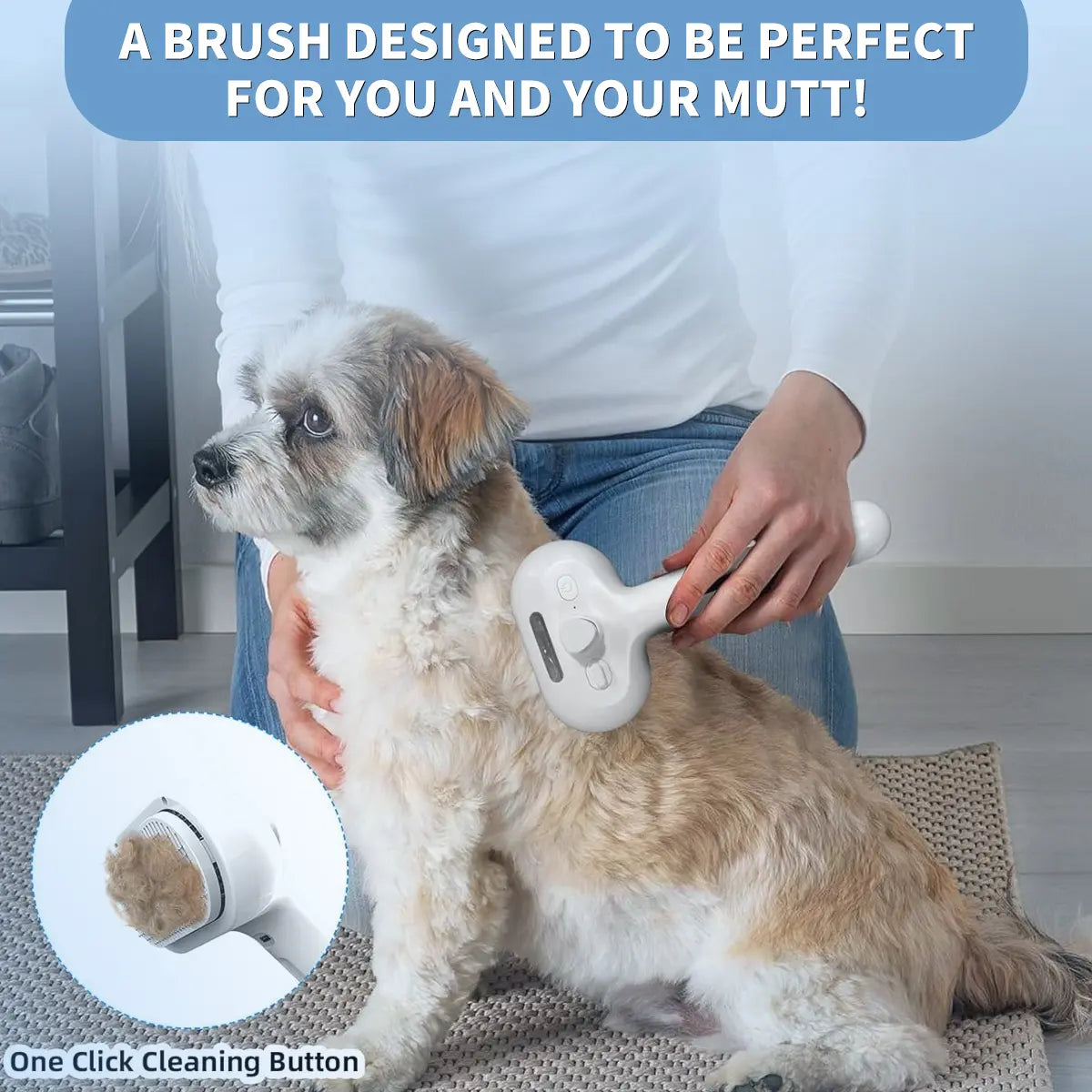 Catpick Pet Spray Hair Removal Comb with Odor Elimination Feature - Versatile Brush for Cats and Dogs