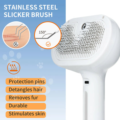 Catpick Pet Spray Hair Removal Comb with Odor Elimination Feature - Versatile Brush for Cats and Dogs