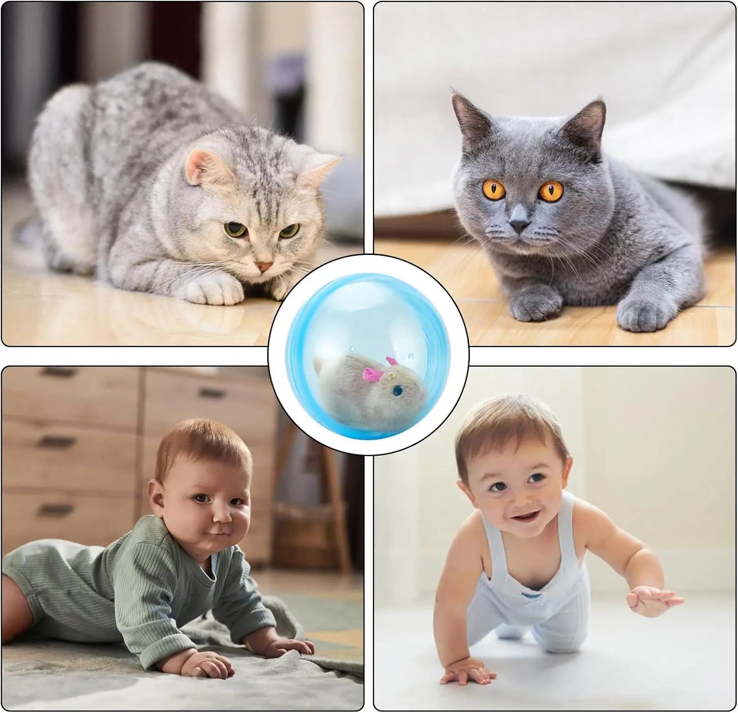 Smart Cat Toy: USB Rechargeable Auto-Rolling Ball for Hands-Free Indoor Play