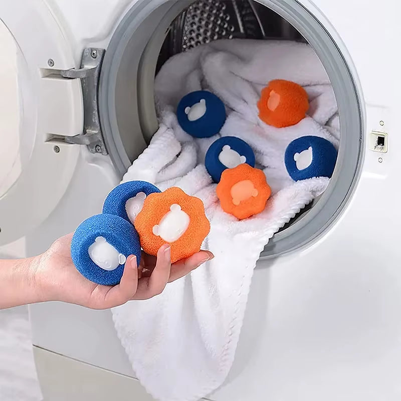 Pet Hair Remover Reusable Laundry Washing Machine Filter - 1 to 5 Pcs Wool Sticker for Cat Hair and Pet Fur Lint Catching