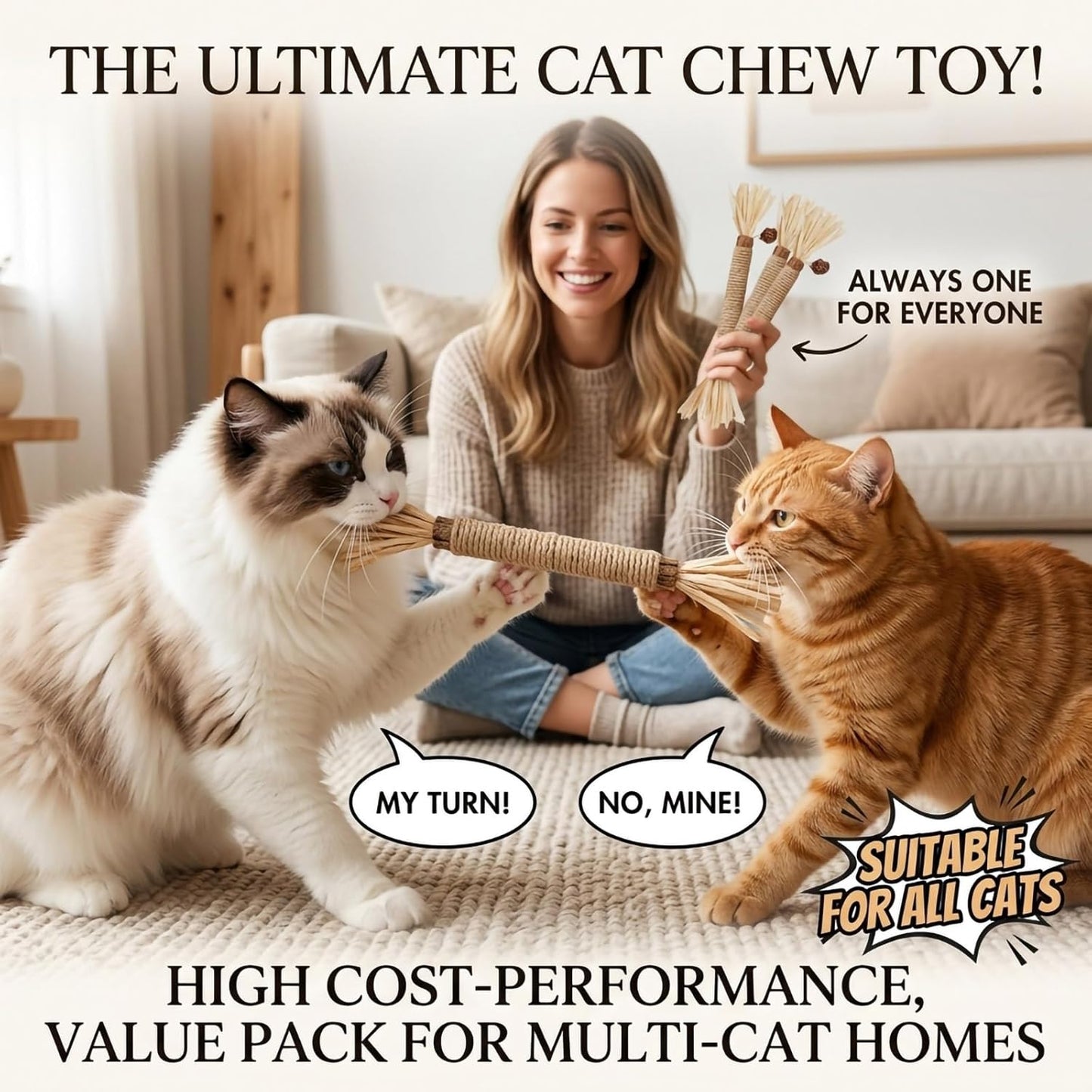 Ultimate Cat Chew Stick Kit: 3-Pack Silvervine Dental Treats for Healthy Teeth and Happy Playtime